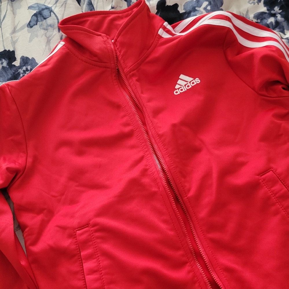 Adidas Kids Red Jacket